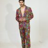 Blotchy Printed Ranveer Singh Style Bollywood Suit (Pant + Coat)
