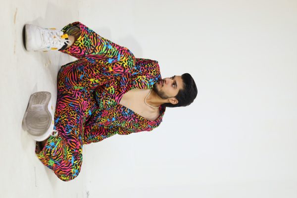 Blotchy Printed Ranveer Singh Style Bollywood Suit (Pant + Coat)