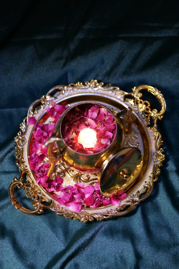 Home Decor Item Golden Color Giraffe Shaped Show Piece  Metal Made Candle light Stand 