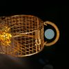 Basket Hanging  Lamp  Golden Colour Metal Made 