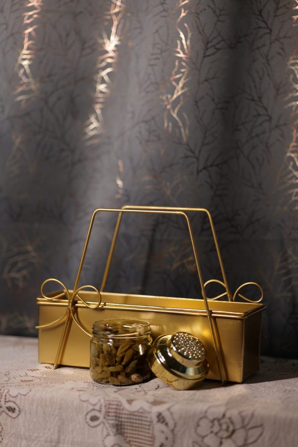 3 Boxes Based Metal Made Dry Fruits Set